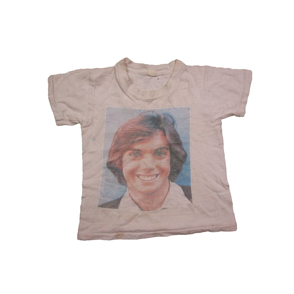 Vintage 1970's Shaun Cassidy Short Sleeve Child's T Shirt (M) 6-8 Band Teen Idol